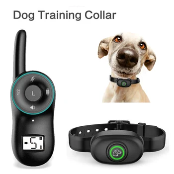 

Remote Control Dog Training Collar Waterproof Pet Electric Collar Vibration/Static Shock/Tone collar adiestramiento perro