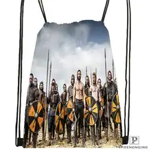 Пользовательские VIKINGS_action_drama_ походная сумка на шнурке милый рюкзак для детей(черная спинка) 31x40 см#20180611-02-92