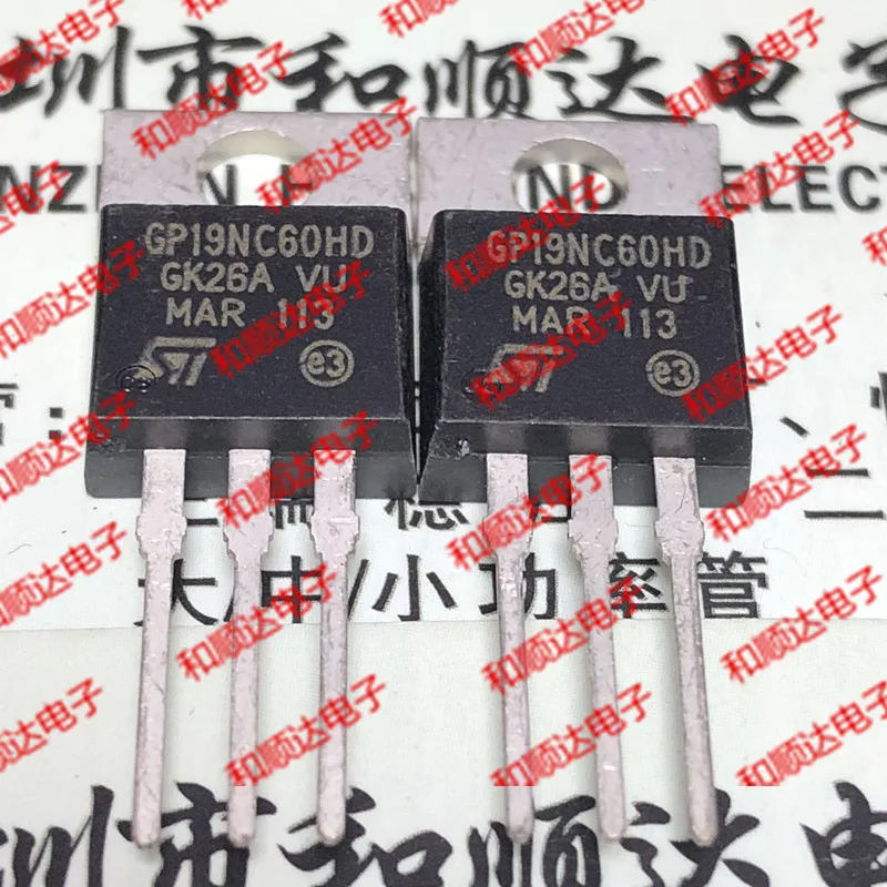 /5 шт/GP19NC60HD STGP19NC60HD TO-220 600V 19A