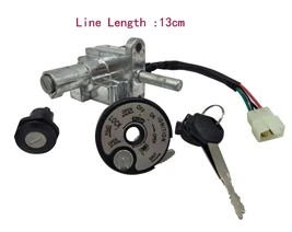 Ignition Set Round Z024 мопед скутер мотоциклетный замок для 125 4 поколения электрические комплекты дверных замков для Yamaha ZY125T-4 4 поколения Противоугонный замок - Цвет: Ignition Set Round