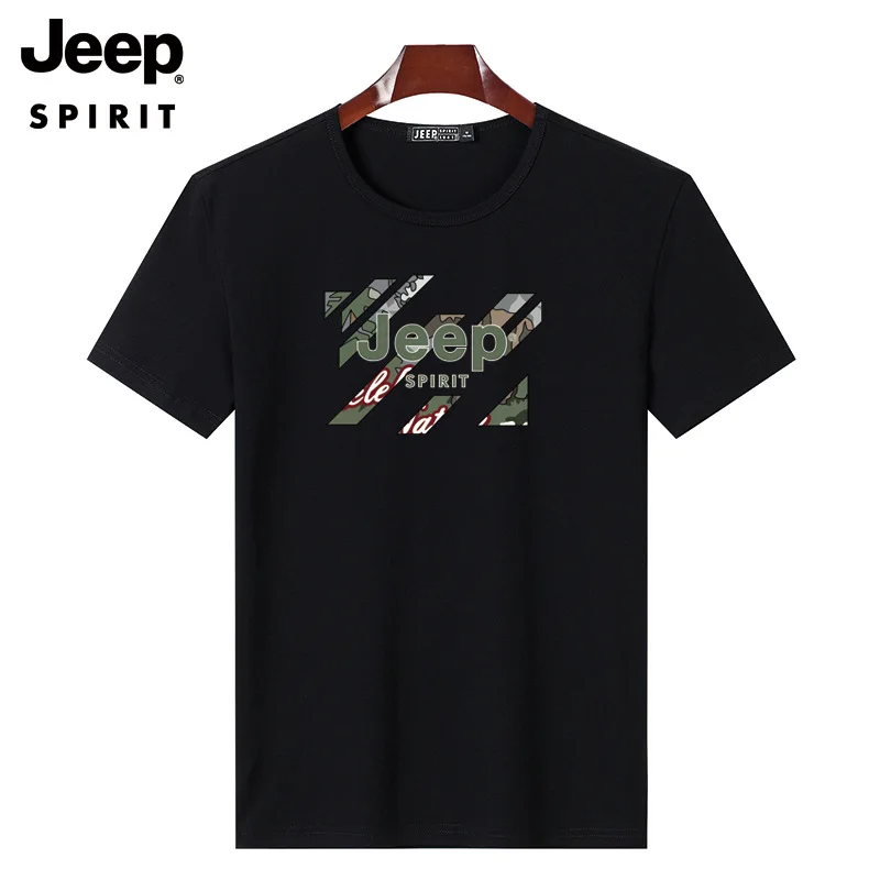 

JEEP SPIRIT men's summer cotton T-shirt soft and comfortable high-quality breathable short-sleeved clothes