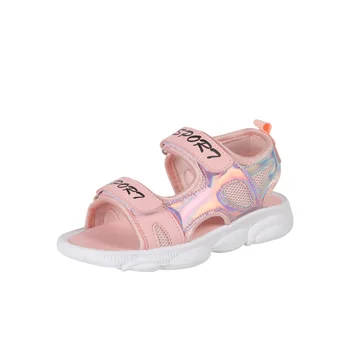 

New Summer Style Soft bottom sandals Girl Non-slip Kids Beach Sandal Baby Breathable Sequins shoes Kids