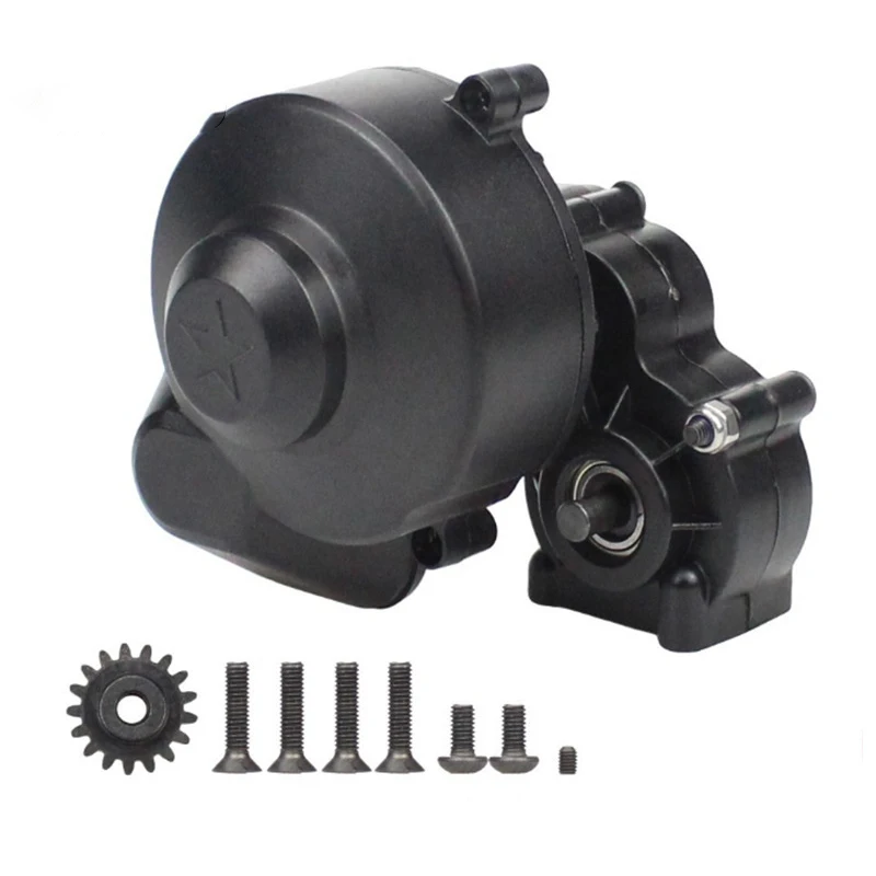 Plastic Complete Center Gearbox Transmission Box with Gear for 1/10 RC Crawler Car Axial SCX10 II 90046 90047 Upgrade Parts