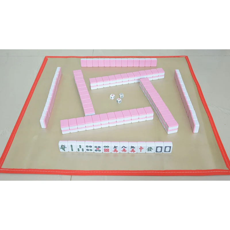Hot Portable Mini Chinese Mahjong Set 22*15mm Travel Mah-Jong bag map or table Board Game Indoor Entertainment Table Game P05 Hot Portable Mini Chinese Mahjong Set 22*15mm Travel Mah-Jong bag map or table Board Game Indoor Entertainment Table Game P05