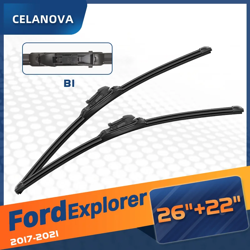 Щетка стеклоочистителя для Ford Explorer 2017-2021 26 дюймов + 22 дюйма бескаркасные