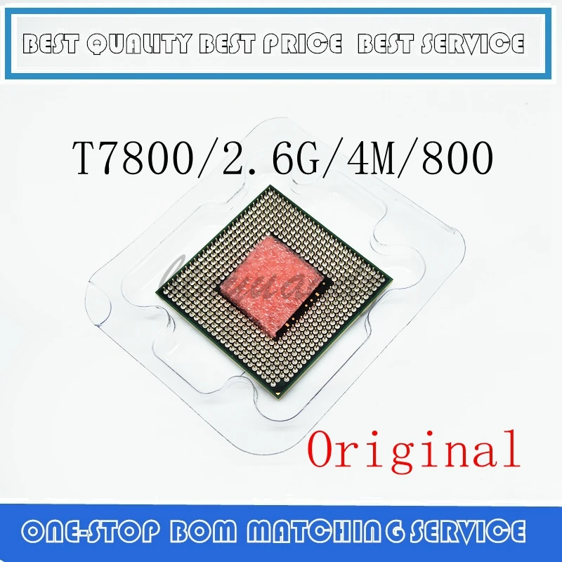 

CPU laptop Core 2 Duo T7800 CPU 4M Socket 479 Cache/2.6GHz/800/Dual-Core Laptop processor