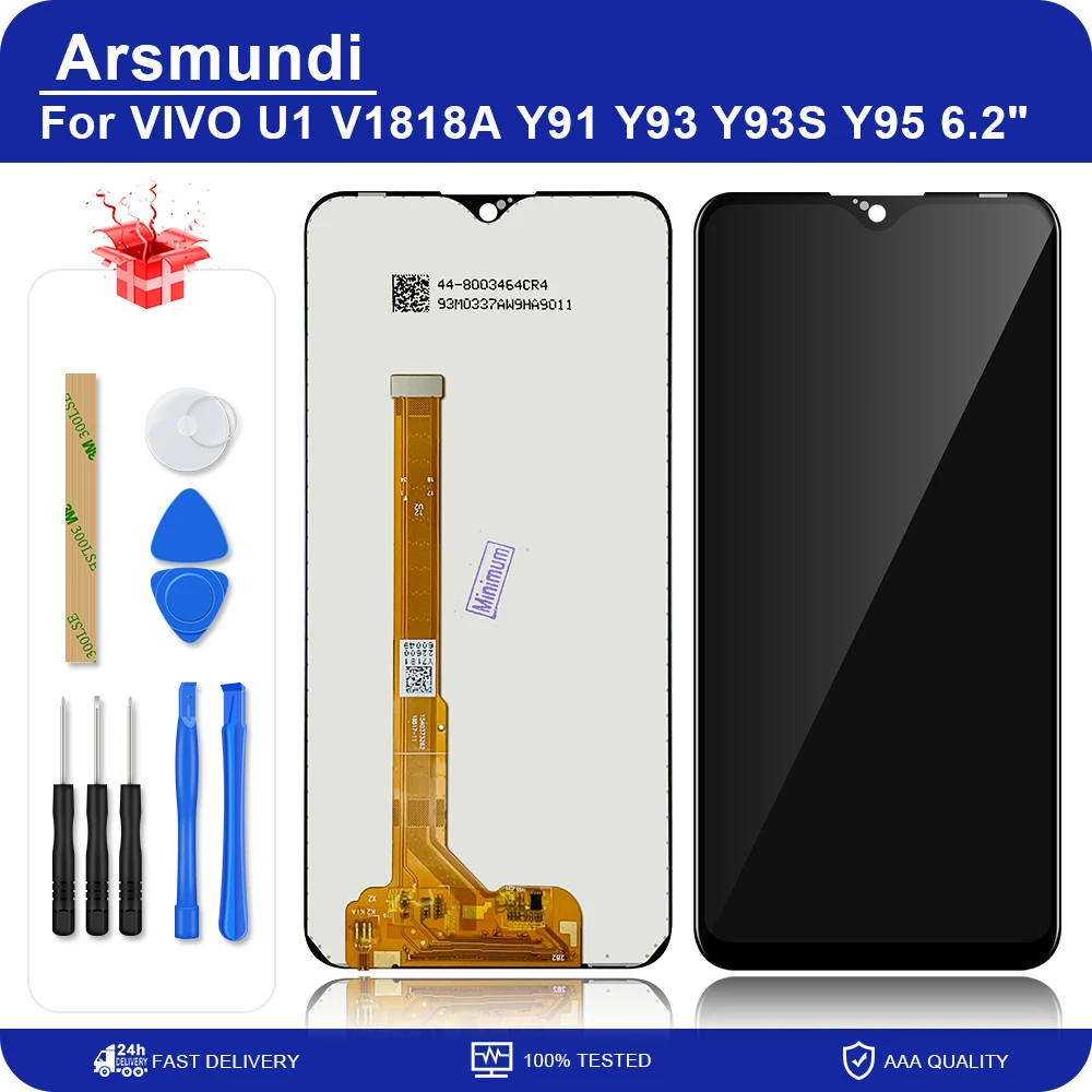ЖК-дисплей 6 2 дюйма для Vivo Y91 Y91i Y91c / Y93 1815 Y95 1807 кодирующий преобразователь