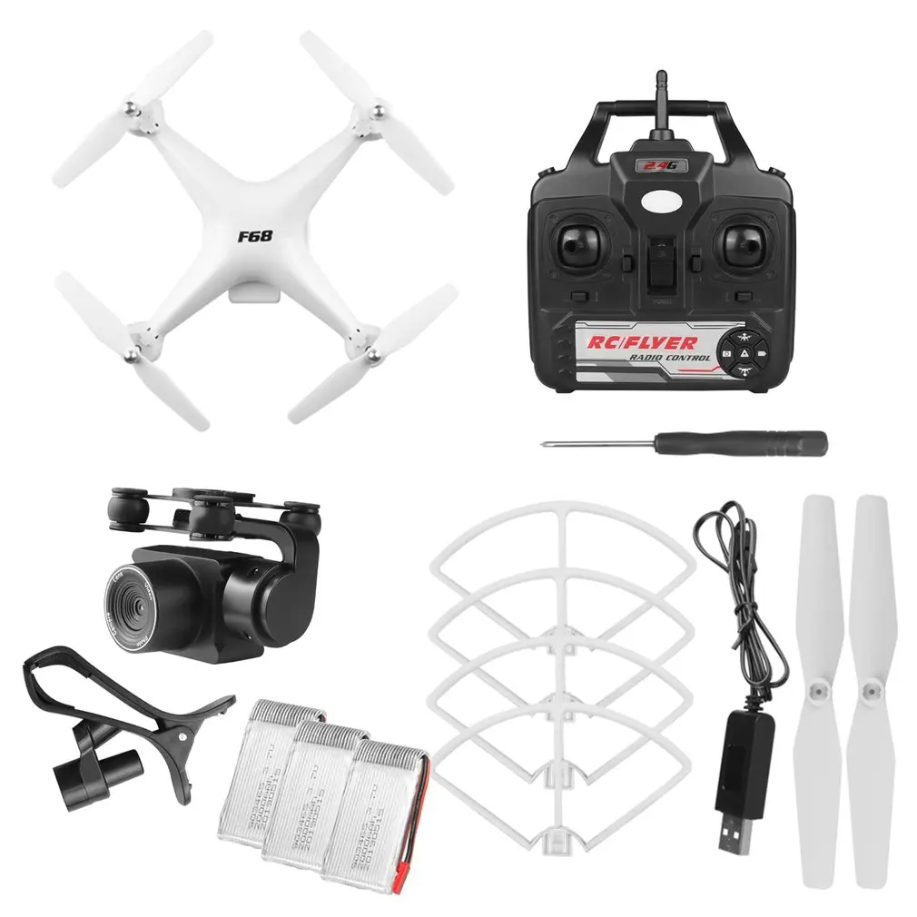 

Drone 4k 1080P RC Quadcopter dron with HD 1080P 4K Wifi camera video is highly stable Rc helicopter F68 4K RC drones