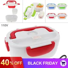110 В л однокомпонентный портативный подогреватель пищи, Электрический Ланч-бокс с ложкой/зарядная линия США