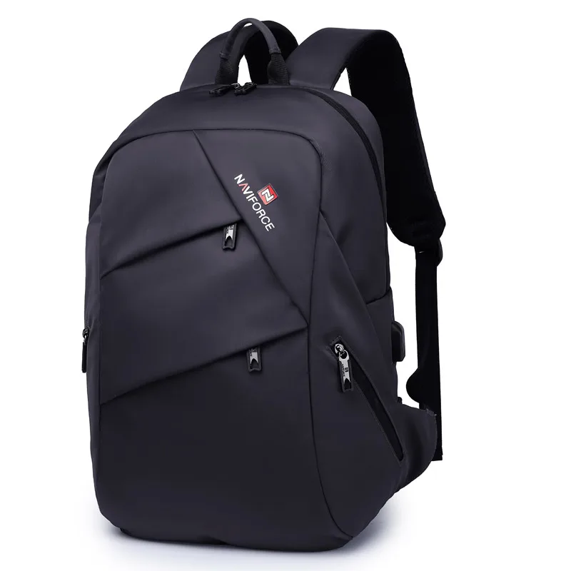 

2021 New NAVIFORCE Anti Theft Nylon 16 inch Laptop Backpacks Men's School Fashion Travel Backpack Waterproof Male Creative Bag