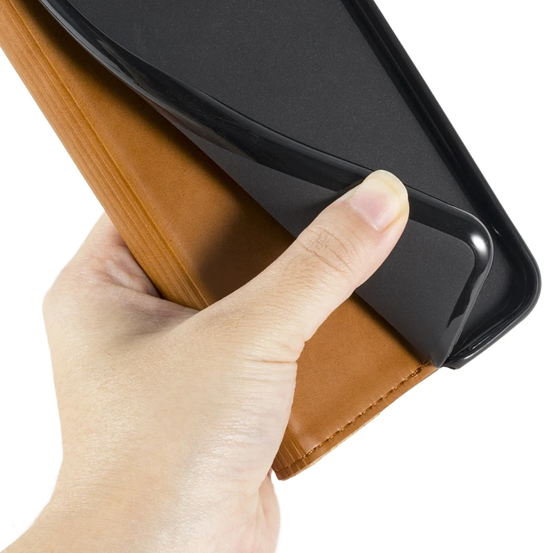 Чехол-бумажник из искусственной кожи для телефона LG G8X ThinQ, флип-чехол для LG G8X ThinQ, деловой чехол, мягкий силиконовый чехол из ТПУ