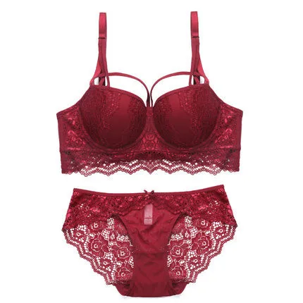 Logirlve Comfort Adjusted Bra And Panty Set Sexy Backless Wireless Underwear  Set Lace Floral Women Lingerie Sets Push Up Bra - Price history & Review, AliExpress Seller - Milove Store