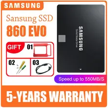 SAMSUNG SSD 860 EVO 250 ГБ 500 Гб Внутренний твердотельный диск 2,5 дюймов диско Дуро HDD жесткий диск SATA3 для ноутбука Настольный ПК TLC