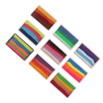 

Rainbow Body Face Paint Makeup Painting Pigment Multicolor Series Body Art For Halloween Neon UV Metallic Face Paint