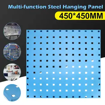 

Wall-Mounted Hardware Tool Hanging Board Parts Storage Box Garage Workshop Storage Rack Screw Wrench Display Shelf 45cmX45cm