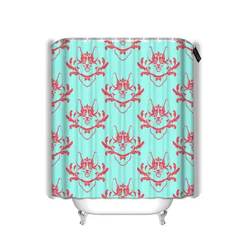 

Bathroom Shower Curtain Happy Dog Welsh Corgi Waterproof Shower Curtain Set