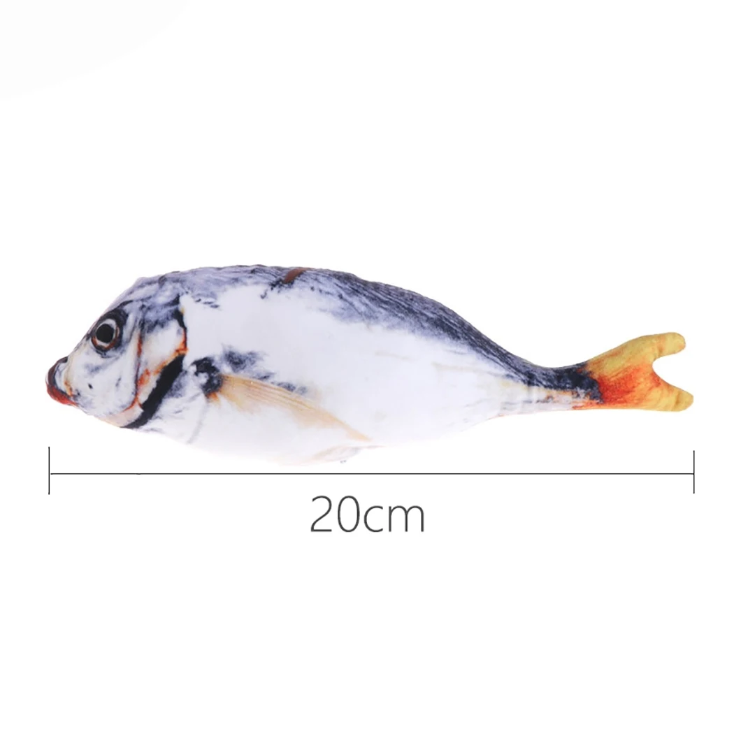 1Pcs Creative Fish Shaped Pet Toy Fish Shape Bite Resistant Catnip Cat Toy Pet Chew Toy Pet Cat Interaction Training Supplies