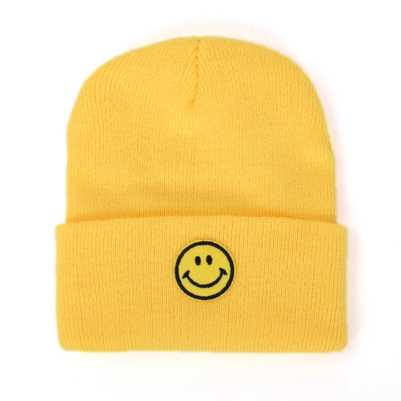 Детская шапка, милая детская шапка для мальчиков и девочек, вязаная шапка, зимняя теплая однотонная детская шапка высокого качества, новая модная зимняя коллекция года - Цвет: Yellow