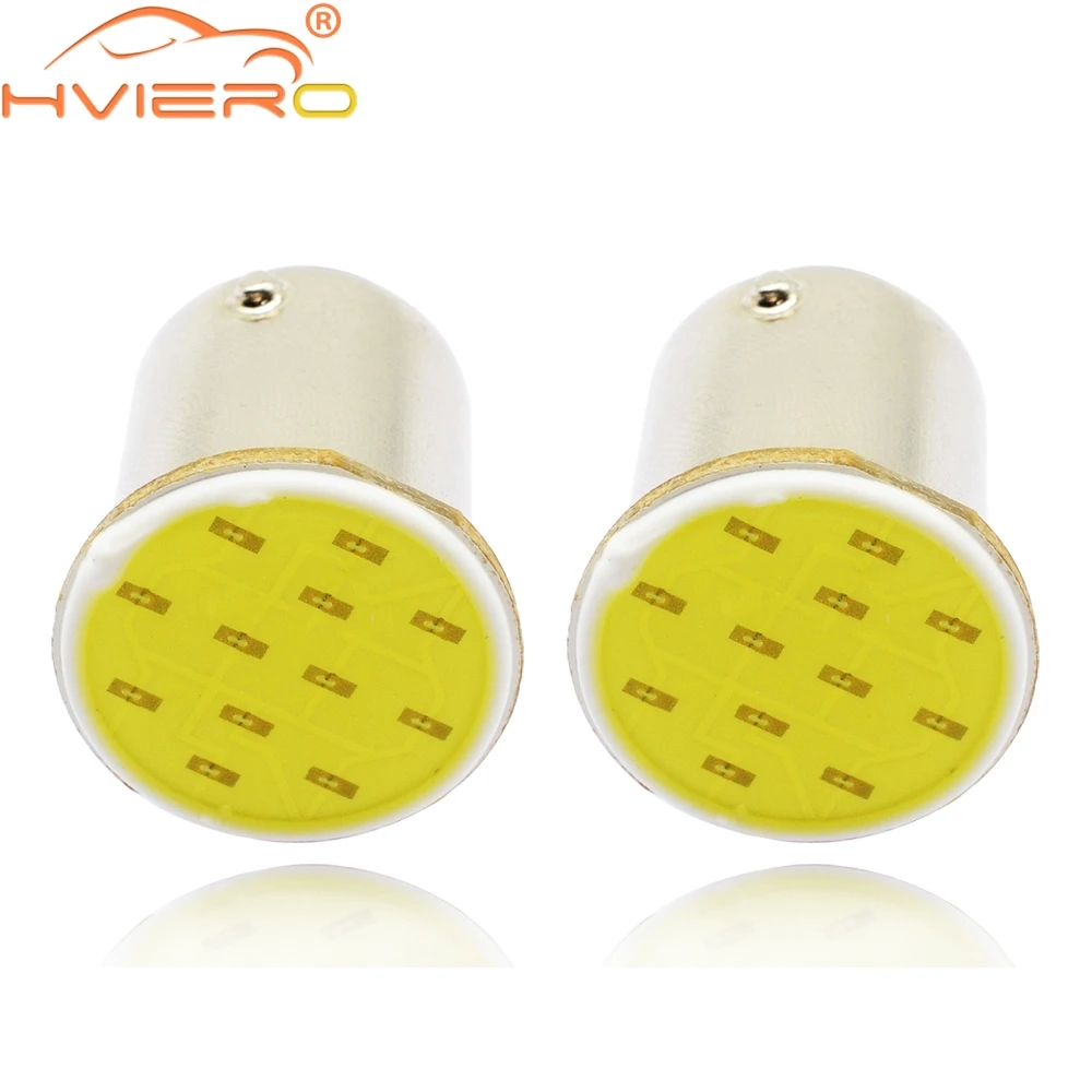 2X Cob P21w Белый Красный 12Led 1156 BA15S 1157 BAY15D задний багажник указатель поворота лампа