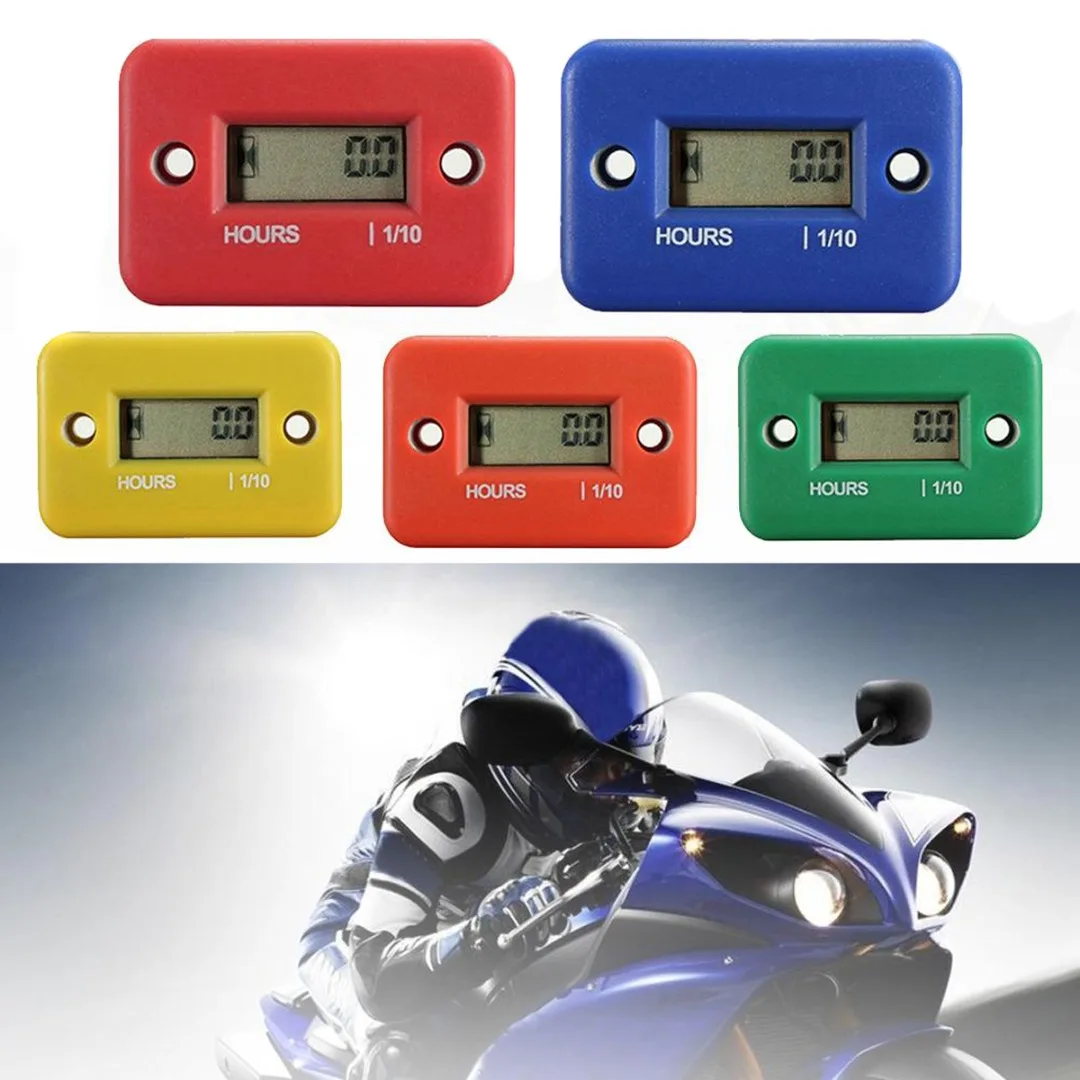 

Electronic Digital Display Motorcycle Timer Gasoline Engine Counting Accumulator for Motorcycle Bike