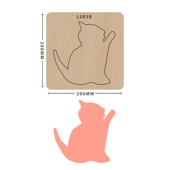 

Scrapbook Die Cut Cute Cat DIY handmade New s For 2020 Wooden -cutting Template Cutting Mold Wood