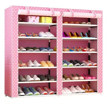 

Shoe Rack Multilayer Simple Household Budget Dormitory For Assembling Space For Women's Shoes Shelf Dustproof Receive Ark Shoe A