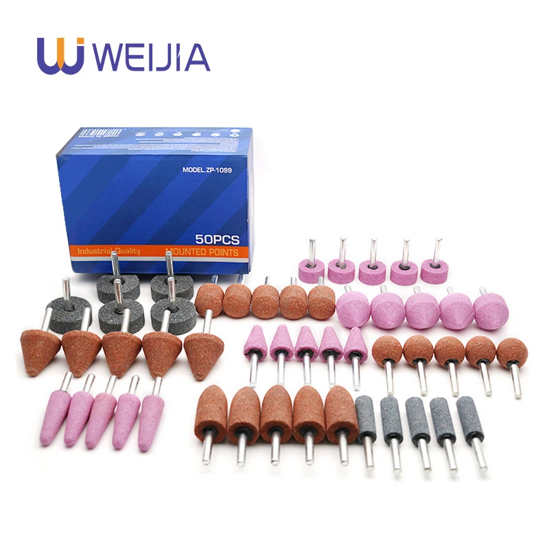 

50pcs Abrasive Mounted Stone For DIY Dremel Rotary Tools Grinding Stone Wheel Head Tools Accessories Polishing Engraving Tips