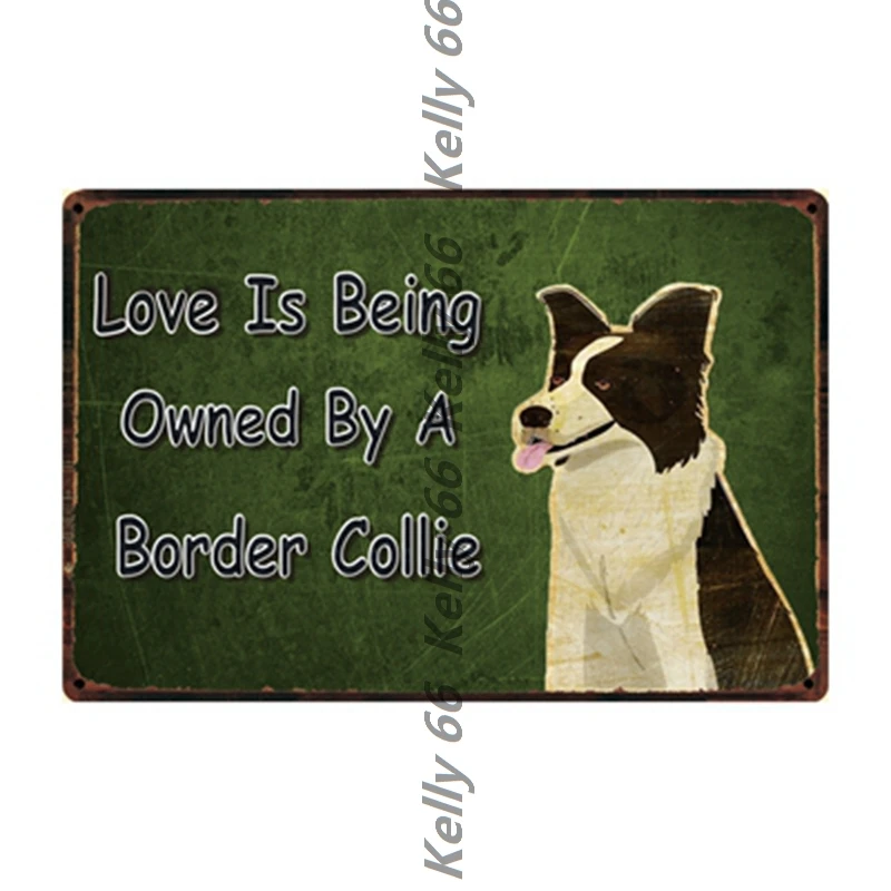 [Kelly66] животные собака питбул для бульдога Чихуахуа боксер металлический знак оловянный плакат табличка для домашнего декора настенная живопись 20*30 см размер Dy88 - Цвет: y-3024