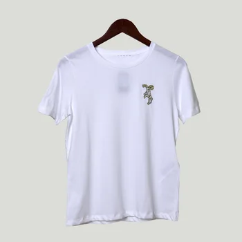 

2020 Summer Leisure Wind Simple Loose Short Sleeve Aries Embroidery T Shirt Female 23025