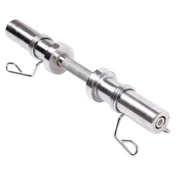 

1Pc 2 Inch Dumbbell Bars Olympic 2 Inch Barbell Solid Dumbbell Weight Lifting Bars with Clips