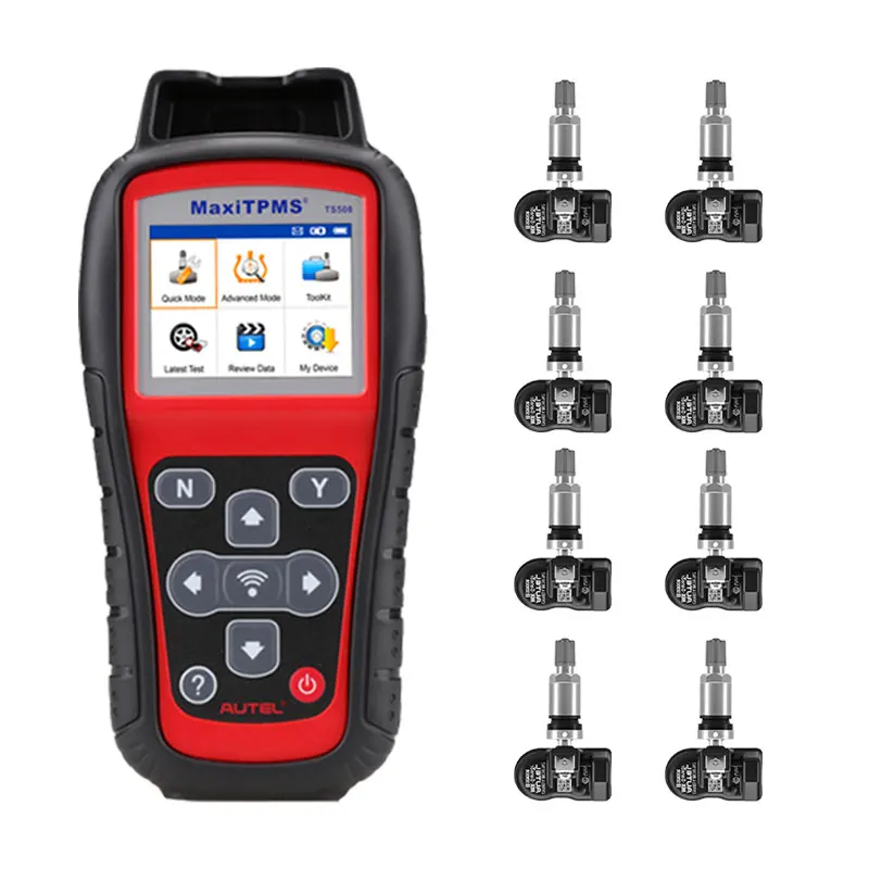 Autel MaxiTPMS TS508K новейший TPMS Relearn автомобильный диагностический инструмент и 8 шт. 315/433