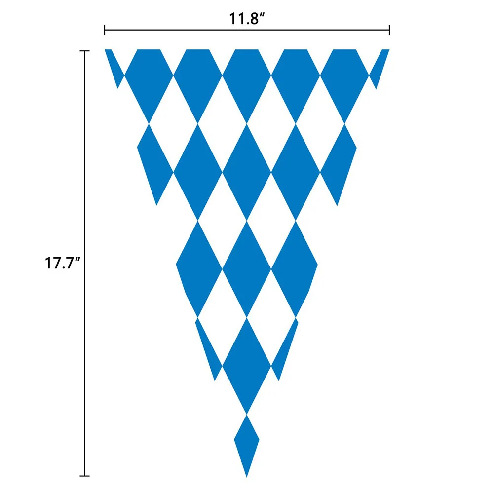 Октоберфест Bavaria синий белый карнавальный флаг 20 сторон струнный флаг садовое украшение флаг легкий полиэстер