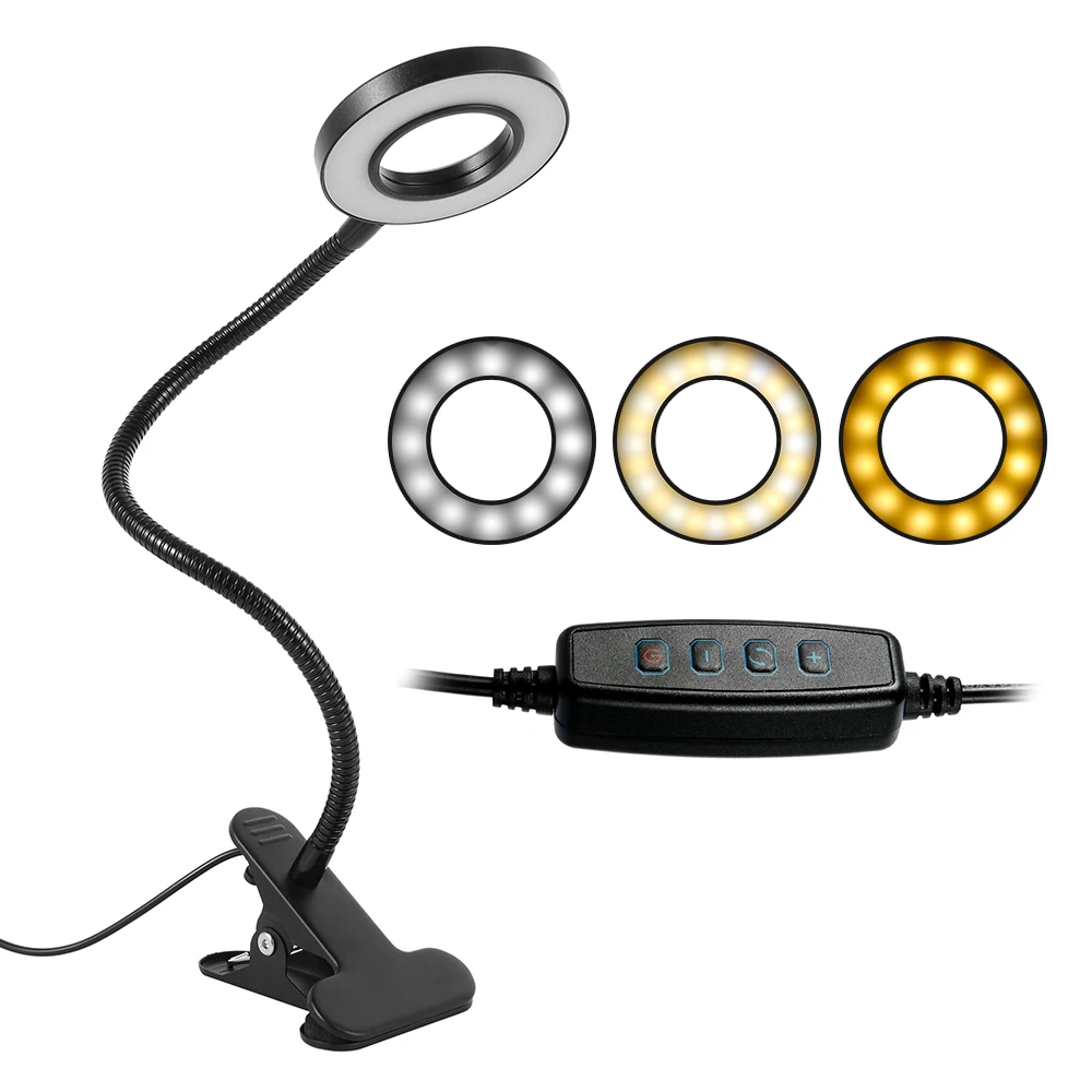

Flexo Table Lamp Led Desk Lamp Touch Clip Study Lamps Magnifier Gooseneck Desktop usb Table Light