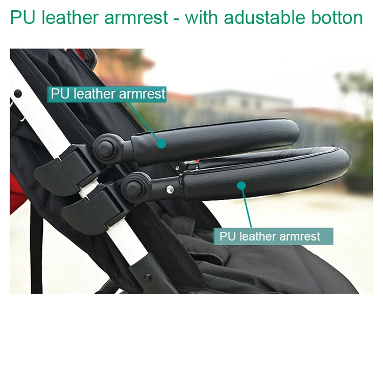 baby stroller accessories gadgets 1:1 Baby Stroller Accessories Armrest PU Leather Bumper for mountain buggy nano V2 used baby strollers near me Baby Strollers