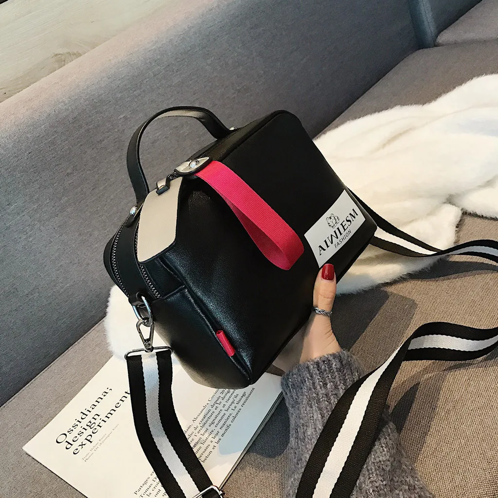 

Large capacity luxury handbags women bags designer Double zipper solid color bags women hot sale bag female 2019 black women's 8