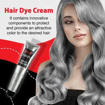 

Grey Purple Hair Dye Hair Coloring Cream Permanent Color for Beautiful Smooth Silky Hair HJL2019