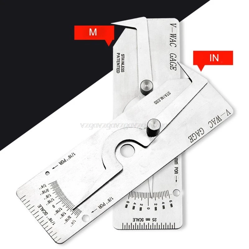

Metric Imperial Welding Gauge Biting Edge Undercut Inspection Height Depth Weld Gage Inch mm N25 19 Dropship