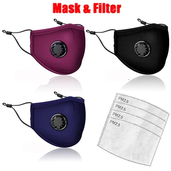 

Anti Pollution PM2.5 Mask Washable Reusable Muffle Face Mouth Mask Dust exhaust Activated Carbon Filter Respirator Masks