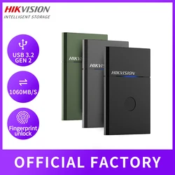 HIKVISION – disque dur externe Portable à empreintes digitales, 500 mo/s, 1060 go, 1 to, pour ordinateur de bureau, PC Portable 
