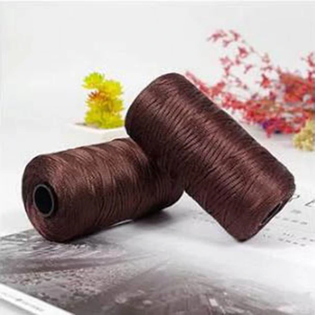 100g/reel  New Summer Crochet Yarn Satin Webbing Designed Blended Fancy Yarn for DIY Hat Handbag Thick Yarn 24