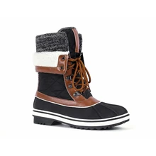 Maxmuxun/зимние сапоги для женщин разных цветов со швами кружево сапоги из шерсти овцы теплая водонепроницаемая нескользящая обувь