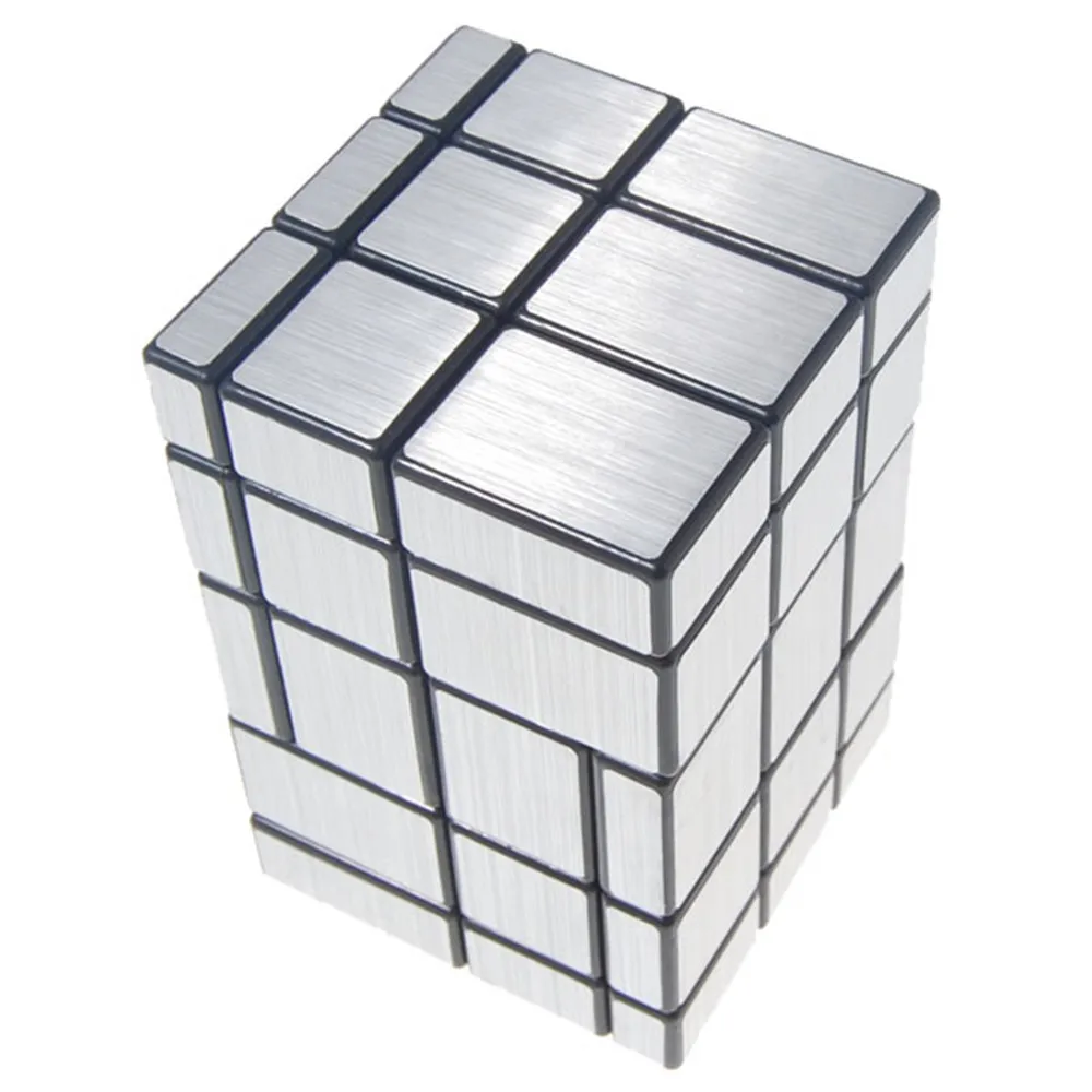 3x3x5 соединенный зеркальный волшебный куб черный серебристый обучающая игрушка специальные игрушки - Цвет: Sliver