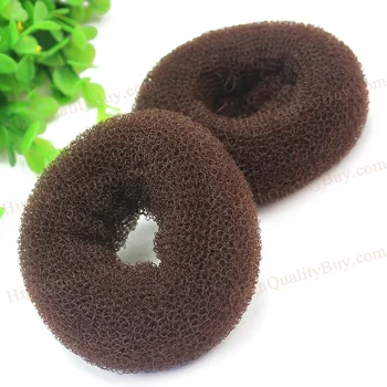 

2x Beauty Hairdressing Styling Sponge Donut Hair Bun Ring Maker Styler Accessory