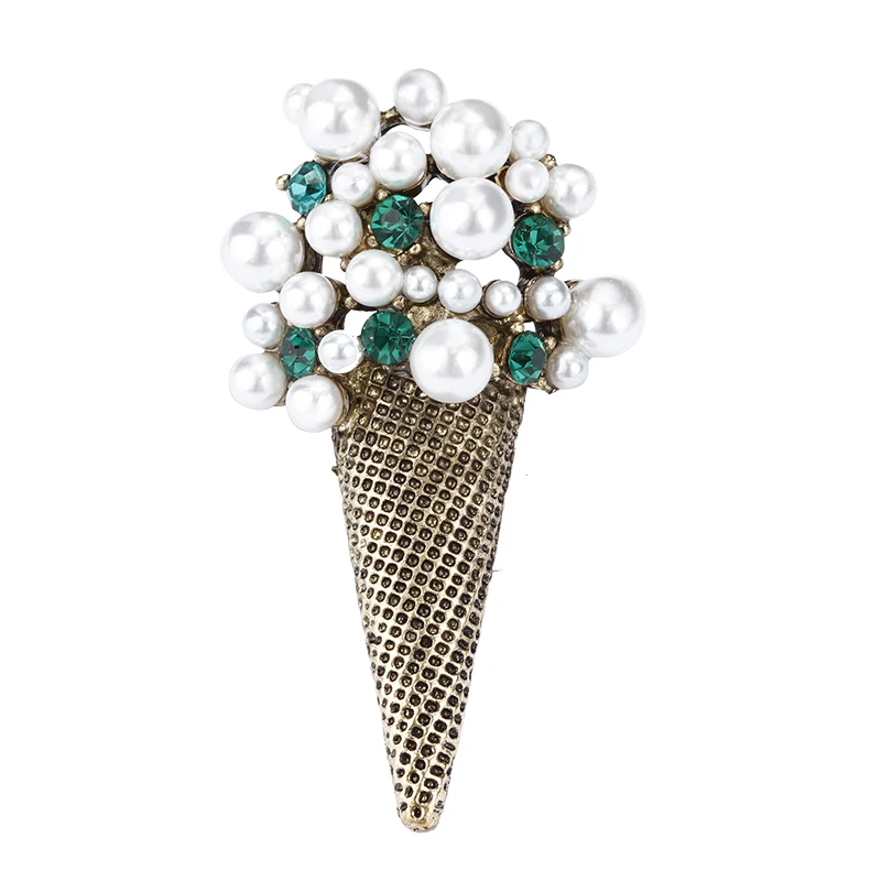H660339X冰激凌珍珠水晶胸针 (6)