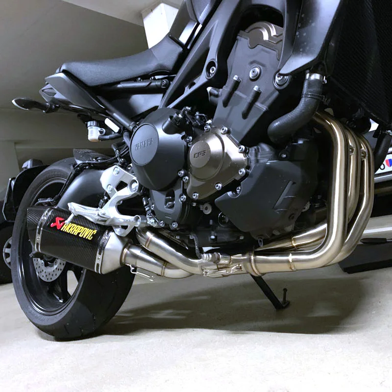 Выхлопная система мотоцикла для Yamaha MT09 MT-09 FZ09 FZ-09(-) XSR900 слипоны Akrapovic выхлопной глушитель Moto