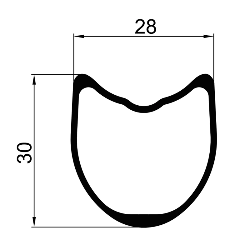 30mm road tubular carbon rims 28mm wide