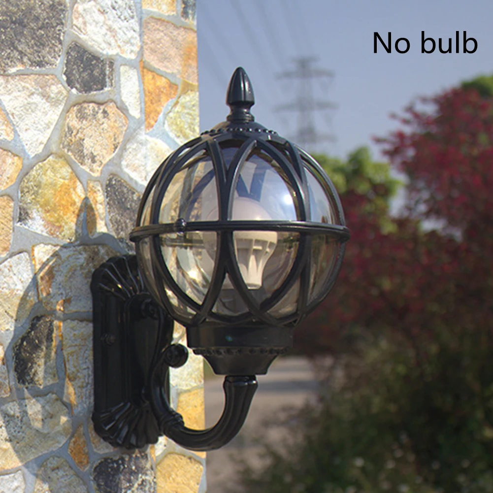 

E27 Corridor Vintage Wall Lamp Aluminium Alloy European Style Courtyard Lantern Outdoor Waterproof Balcony Lighting Sconce Fence