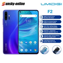 UMIDIGI F2 Global Version Smartphone Android 10 48MP+13MP+5MP 5 Cameras 6.53" FHD+ 6GB+128GB 5150mAh Dual 4G Lite NFC Cellphone