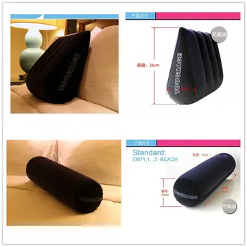 

2Pcs/Lot PF3101+PF3102 Toughage Sex Position Pillow Cushion Inflatable Adult Sex Furniture Bed Wedge Pillow For Sex Game Couples