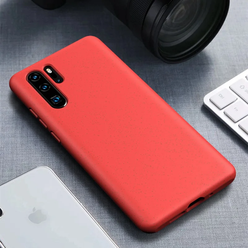 US $310.00 200pcs Wheat Straw Phone Case For Huawei P30 Pro P30 Lite P30pro Soft Silicone Shockproof AllInclusive Protection Phone Cover